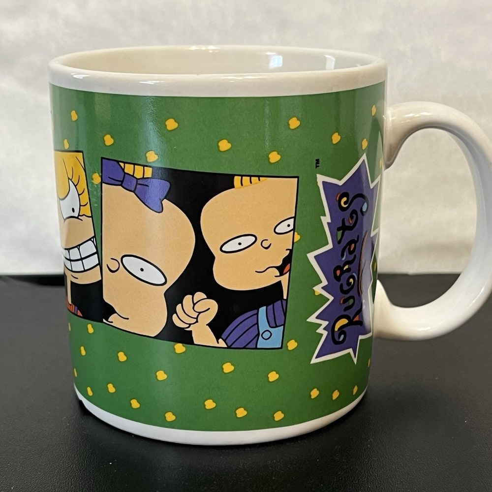 Vintage Rugrats Cartoon Coffee Cup Mug 1997 Applause Nickelodeon Dishwasher Safe